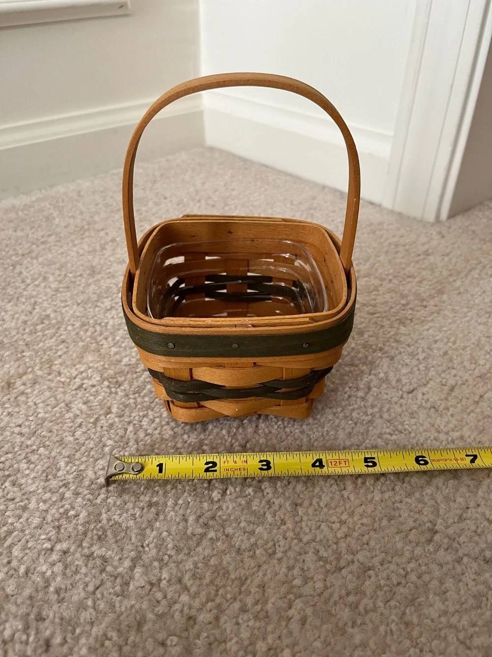 Lot of 3 Longaberger baskets from late 1990s to early 2000s.